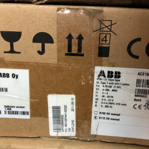 议价现货ACS150-03E-02A4-4全新原装正品ABB ACS150 0.75KW变频器