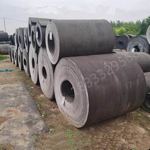 耐磨尼龙输送带工业橡胶传送带钢丝砂石厂地面垫皮带定制服务
