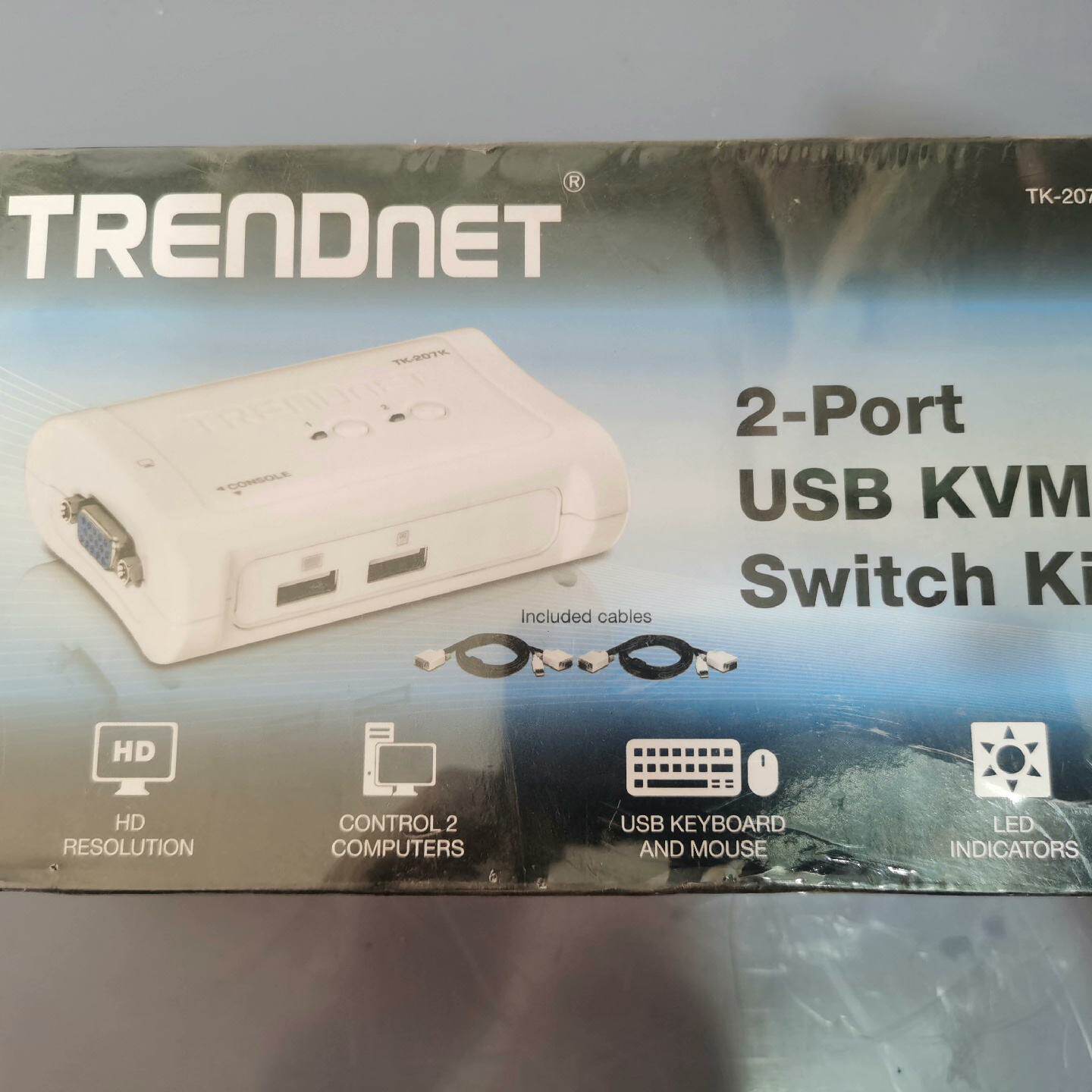 TRENDNET美国USBKVM多媒体切换器转换器--议价商品