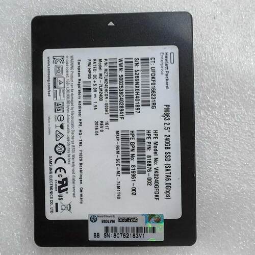 HP SSD PM863 240GB SATA 6Gbs议价