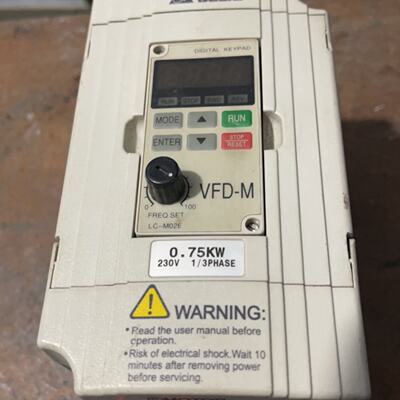 询价台达变频器VFD007M21A/0.75KW/220V议价