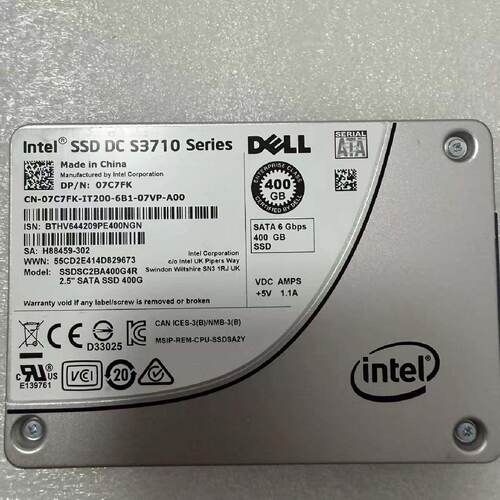 Intel S3710 400G 2.5 SATA3 07C议价