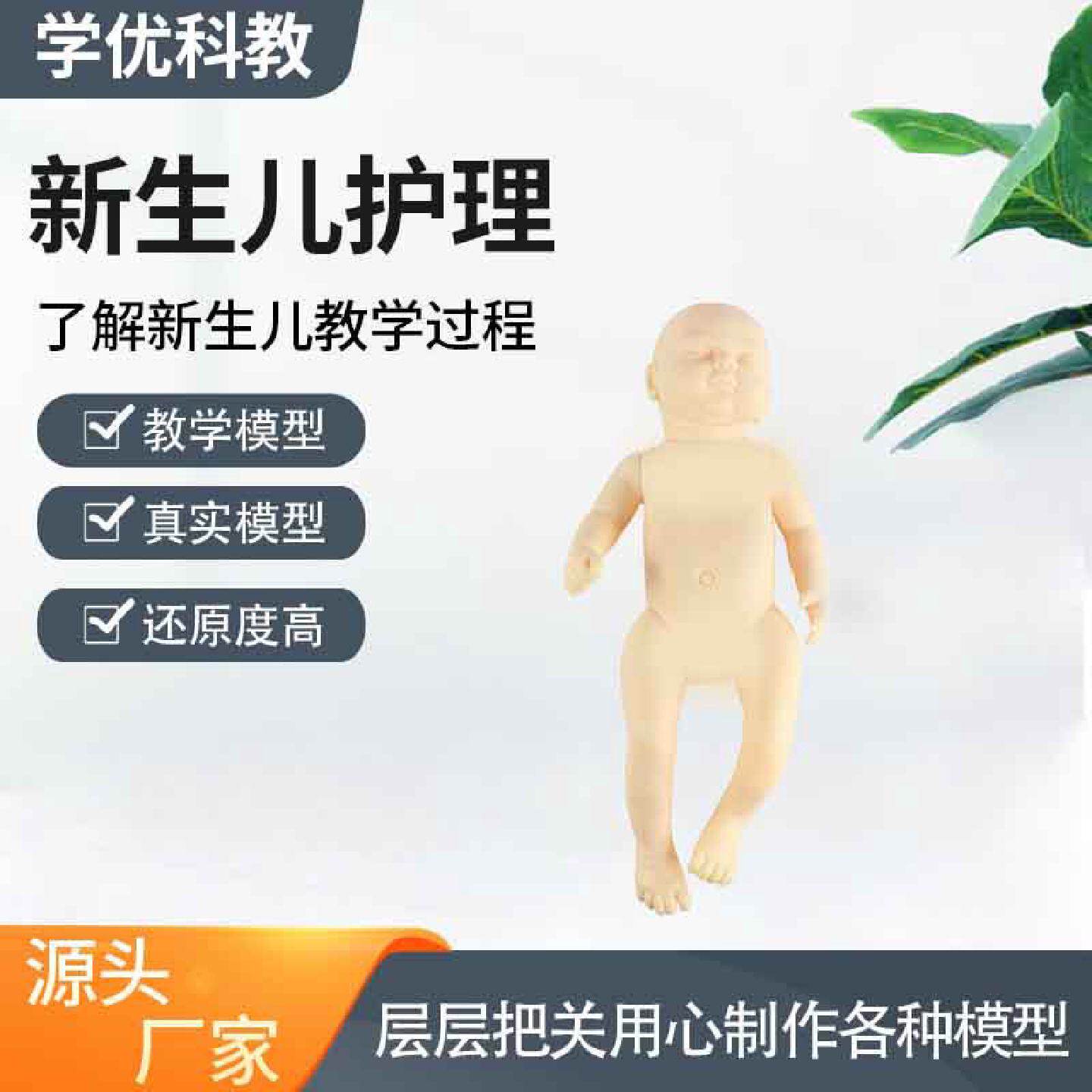 新生儿护理模型医生月嫂学校模拟模型pvc教学模型教具道具