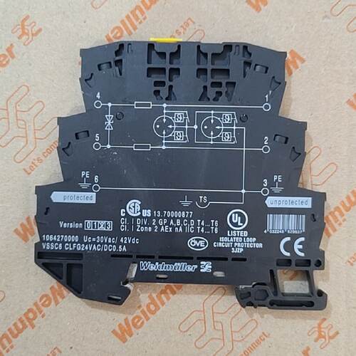 议价全新原装魏德米勒浪涌保护器VSSC6 CLFG24VAC/DC 0.5A 106427