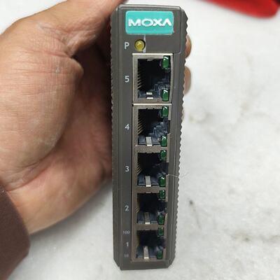 MOXA EDS-205工业交换机 5口百兆 12-48VD—议价