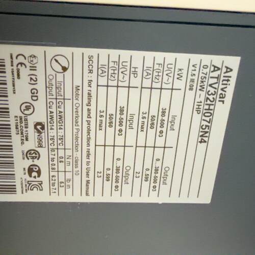 议价Frequency Converter Atv32h037n4Atv32h075n4适用