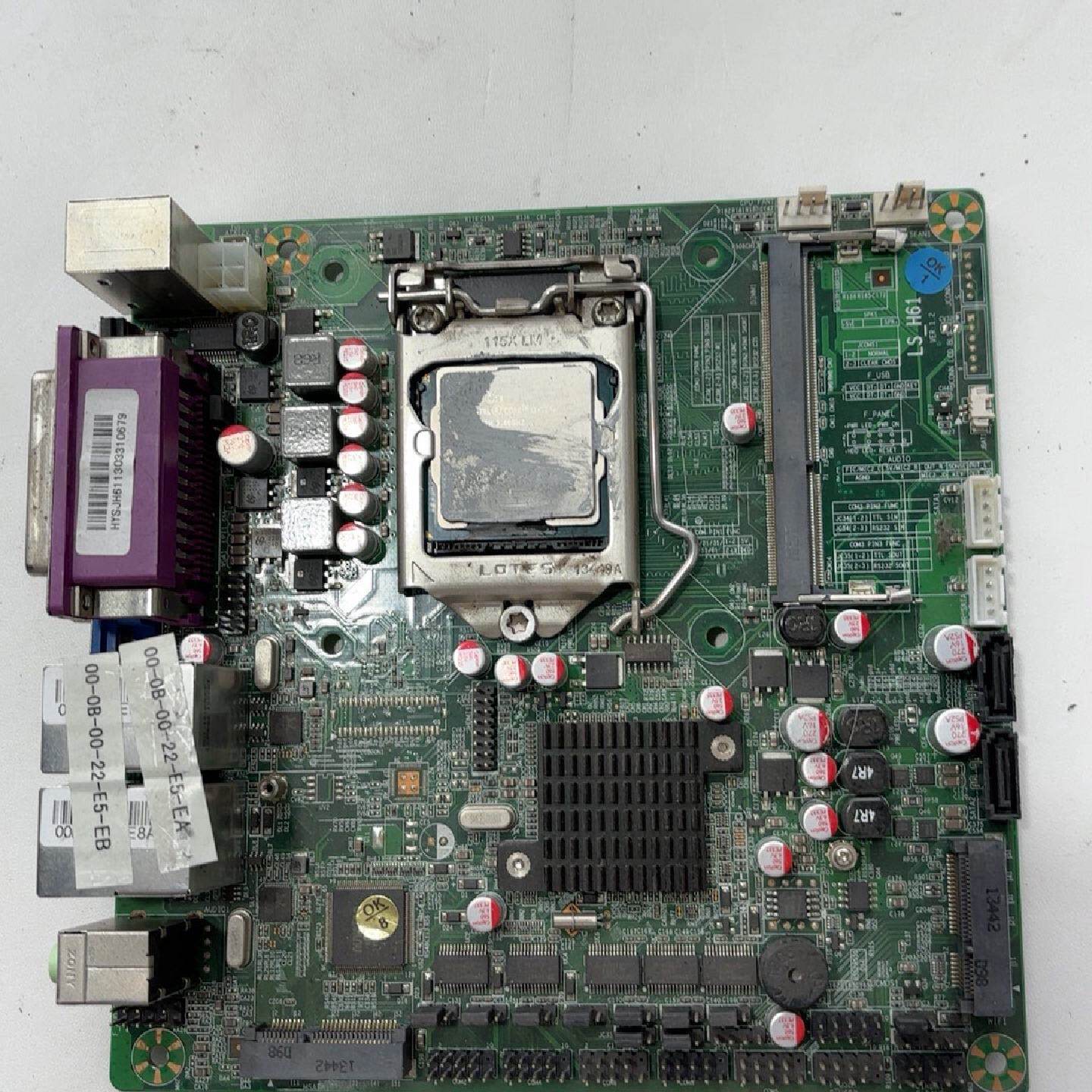 LS-H61工控主板，件，带原装散热器，接口齐全：HD—议价图片