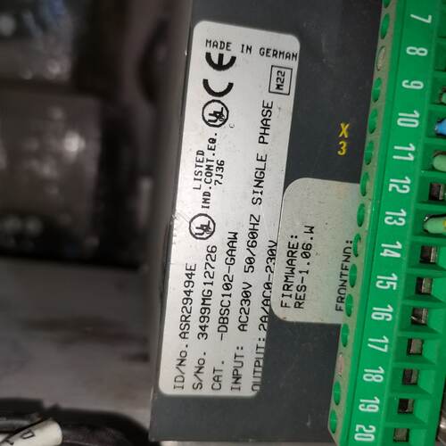 议价--BALDOR葆德驱动器 ASR29494E DBSC102-