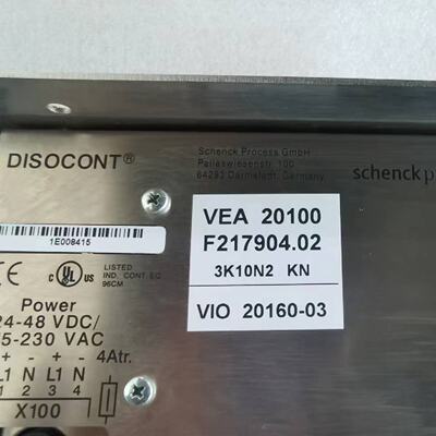 议价schenck申克DISOCONT控制器VEA20100 F217904.02议价VIO20160