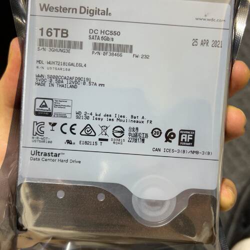 40块HC550  16T硬盘议价