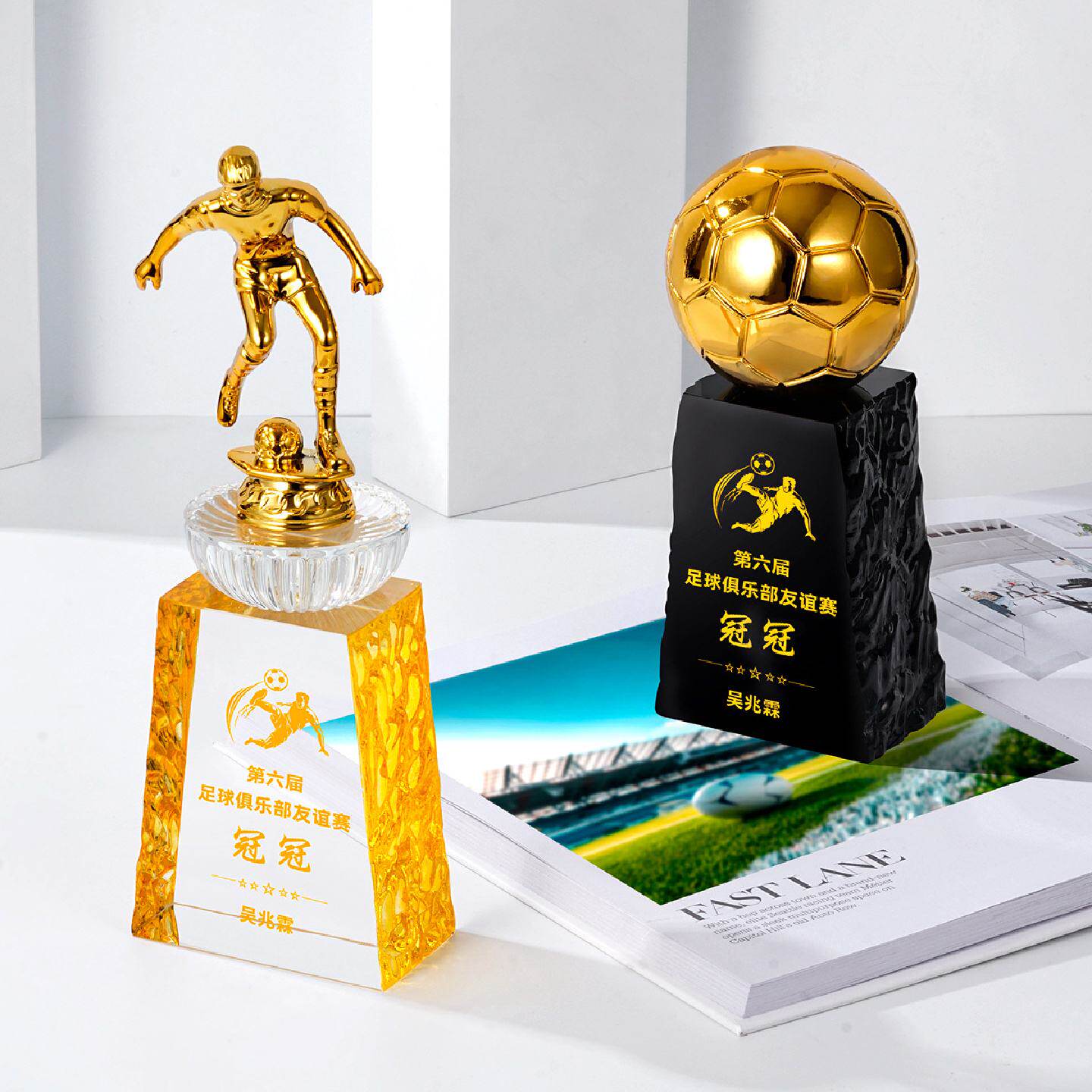 2025新款创意奖杯定制定做创意颁奖篮球足球运动比赛奖杯制作