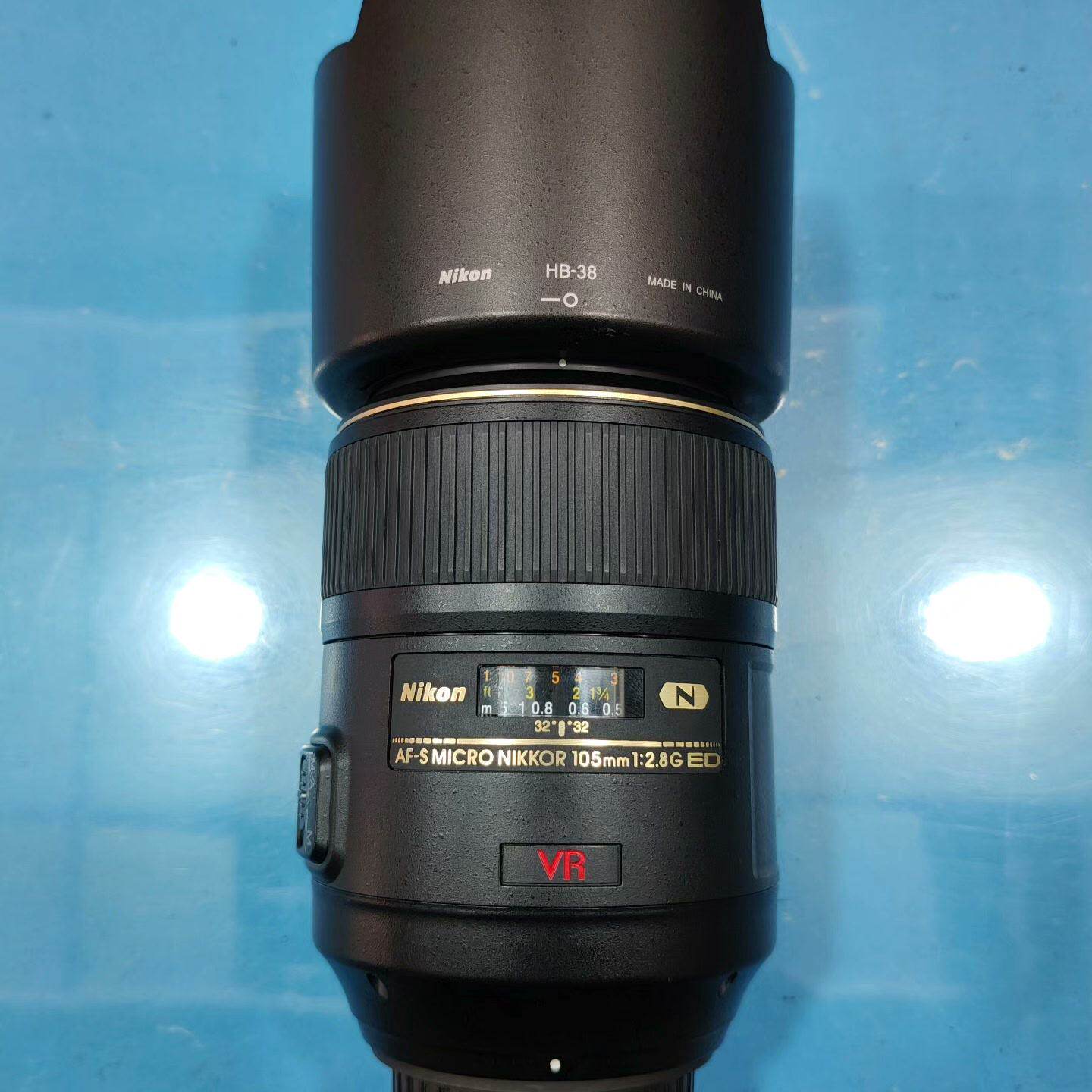 尼康VR 105/2.8G ED微距镜头镜头 98新行货带包--议价商品