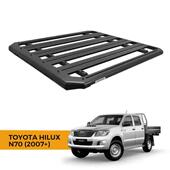 平台式 车顶行李架带支架配28寸LED单排条灯适用于丰田HILUXN70