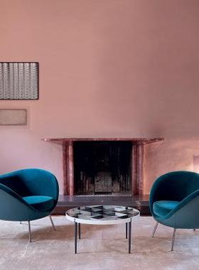 现代风简约创意贝壳休闲椅软包椅舒适懒人座椅甲壳虫设计师休闲椅