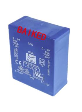 Block变压器FL18/9115Vac230V初级电压9V交流电压18VA