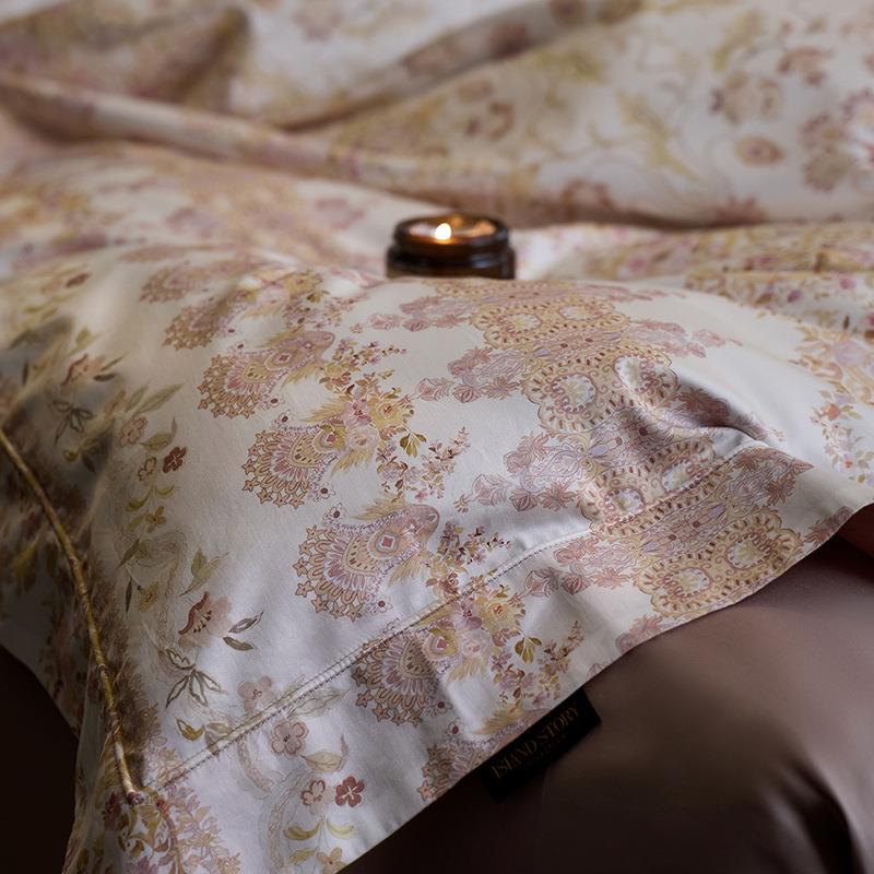 【折扣价】A类140S高端大气轻奢风长绒棉印花四件套高端被罩全棉