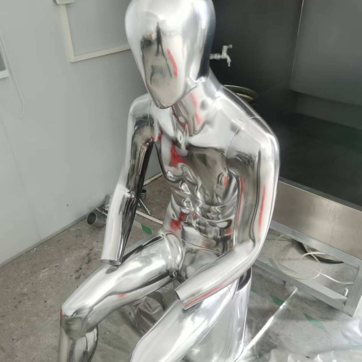 厂家水性塑胶镀铬镜面漆电镀银漆自干漆耐水酒精盐雾工艺要三涂