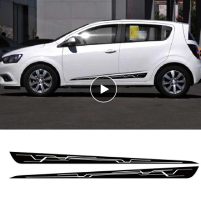 适用于丰田aygo 2014-2018侧裙车贴改装个性贴纸A744