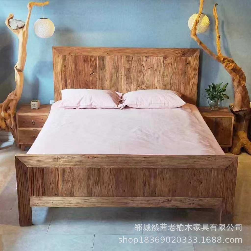 复古怀旧老榆木大床实木双人卧室床做旧风民宿酒店老门板单双人床,模玩/动漫/周边/娃圈三坑/桌游,模型制作工具/辅料耗材,淘宝优惠券,粉丝福利购,淘宝优惠卷
