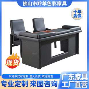 软包防撞沙发桌椅问话室约谈室谈话室皮革办公桌椅油漆家具