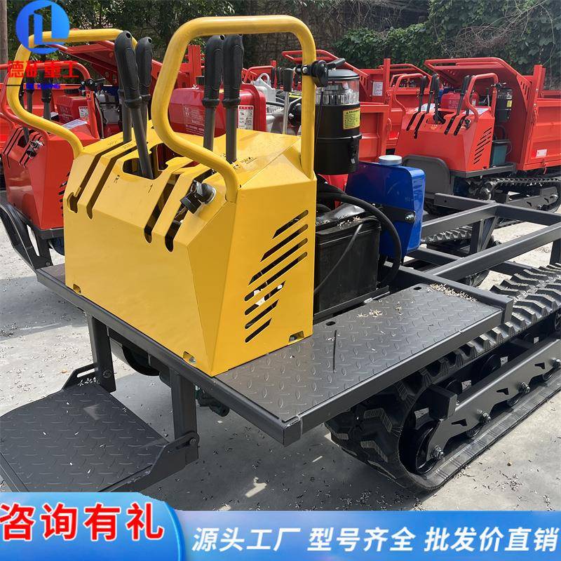 爬山虎履带式运输车 全地形农田果园山地爬坡四不像 多功能自卸车