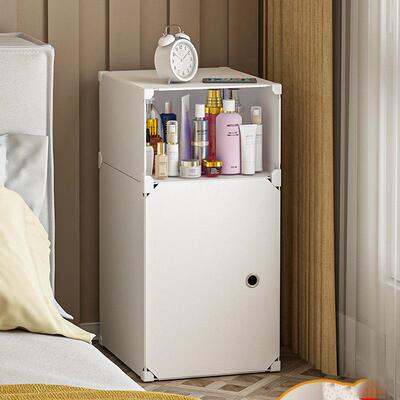 超窄床头柜简约现代迷你小型置物架卧室简易床边网红塑料收纳柜子