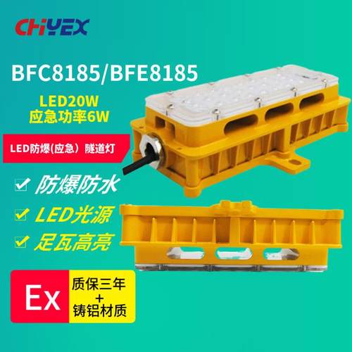 BFC8185 LED防爆应急隧道灯20W BFE8185电缆隧道电缆夹层蓄电池室