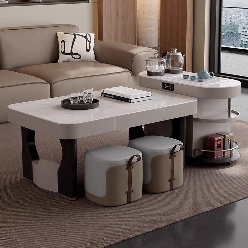 2025新款客厅多功能岩板茶桌泡茶一体智能上水茶桌家用简约现代