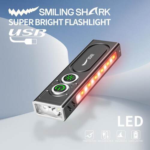 Cross-border new lighting flashlight multi-function pen ligh