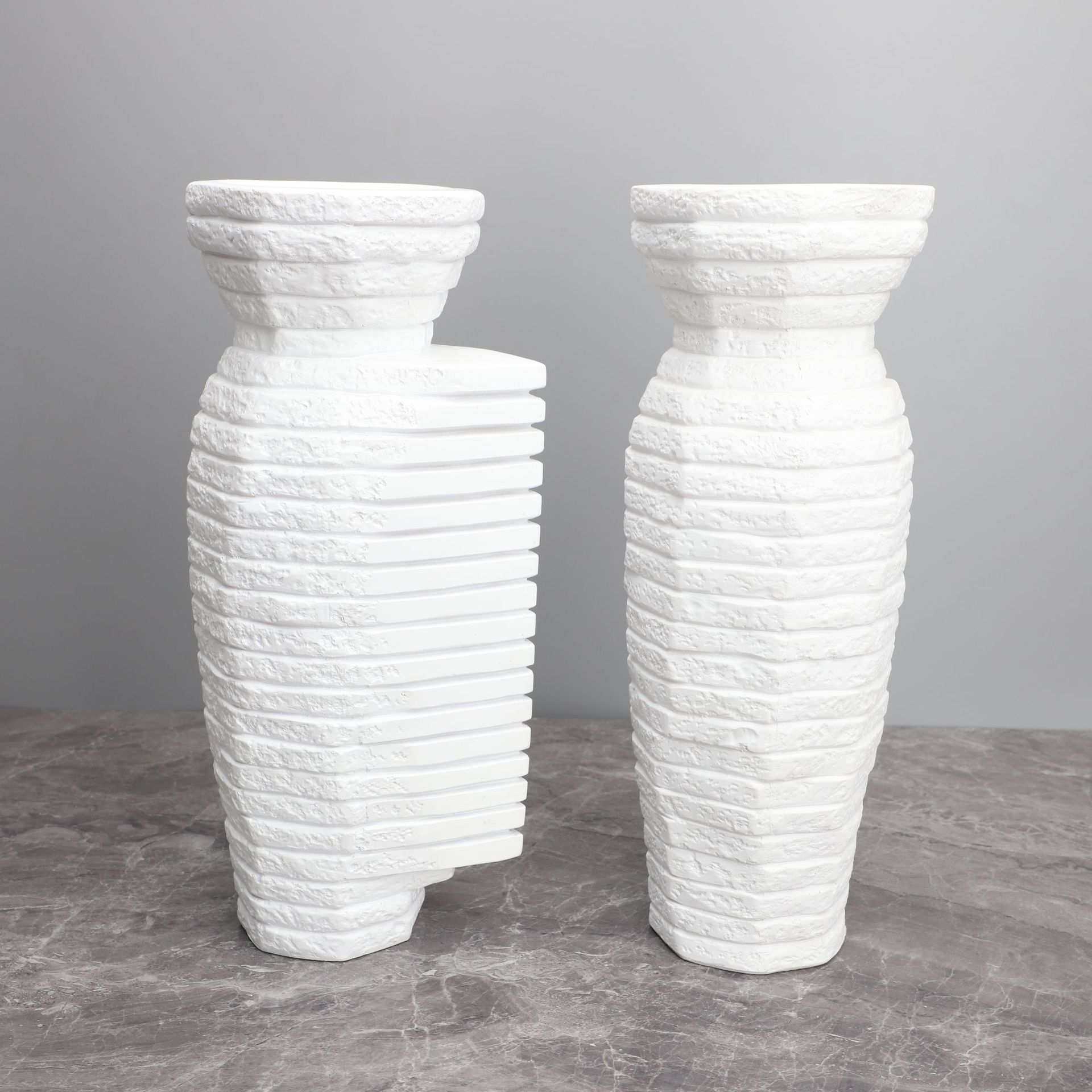 现代简约创意树脂仿大理石花器样板房家居茶几客厅玄关装饰品摆件,模玩/动漫/周边/娃圈三坑/桌游,模型制作工具/辅料耗材,淘宝优惠券,粉丝福利购,淘宝优惠卷