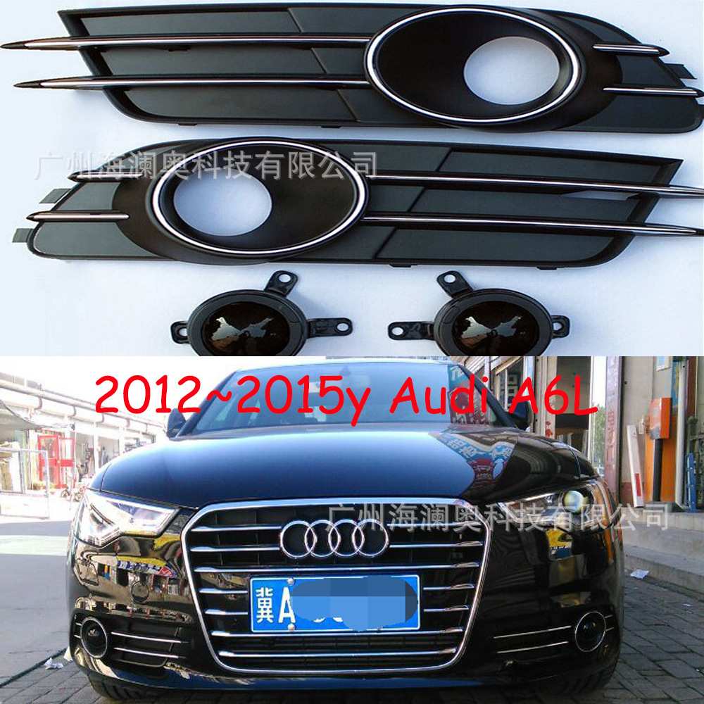 适用于奥迪A6L雾灯前照灯大灯透镜日间行车灯2012～2015款