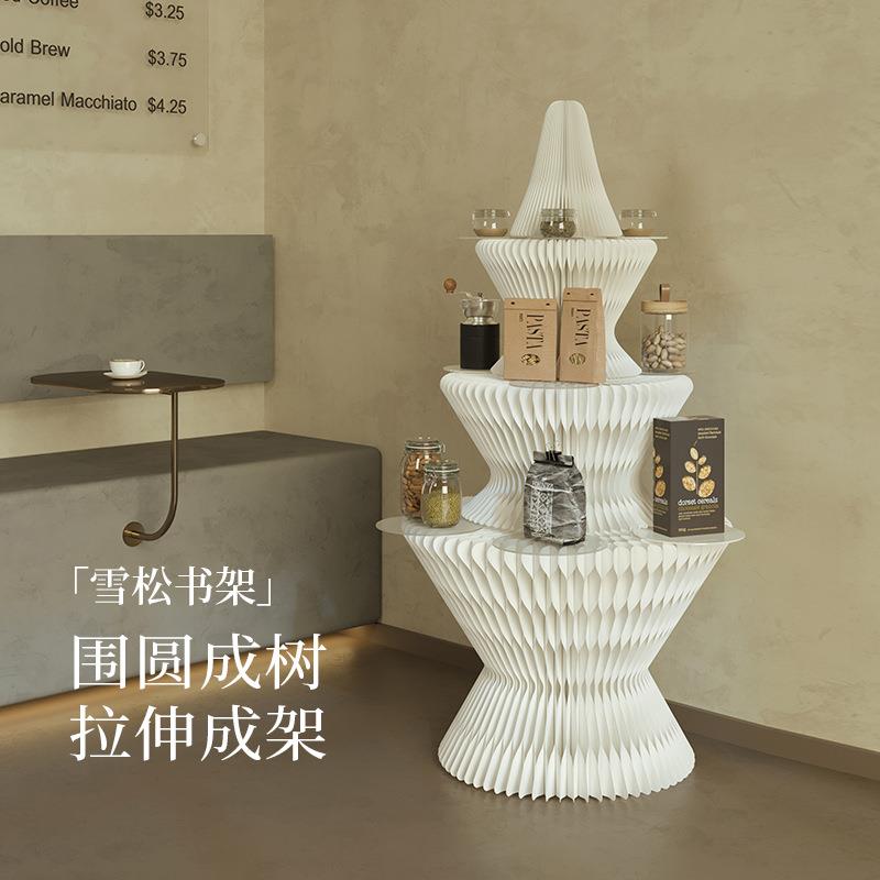 青美中岛展示台珠宝样品产品模型多层陈列展示架可雪松书架