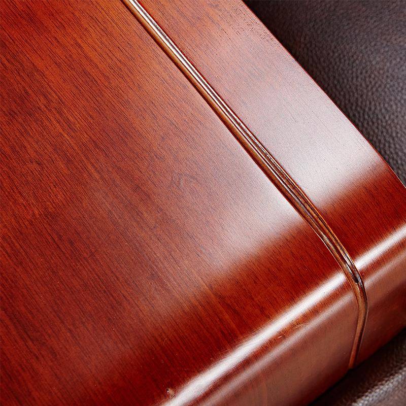 中式办公沙发茶几组合商务办公室沙发接待会客沙发厂家直销S8082