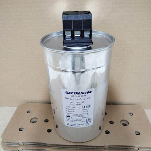 E62.S23-563M30/204M30 3x55.7uF 3x200uF ELECTRONICON电容