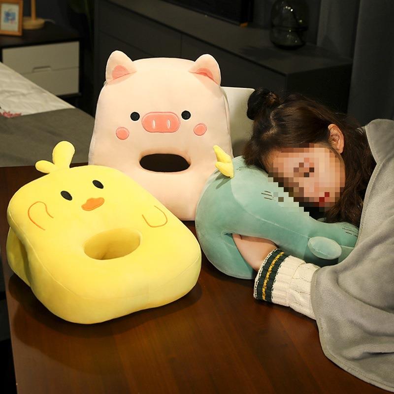 午睡枕趴睡枕学生办公室午休趴着桌子女生睡觉暖手抱枕男生款