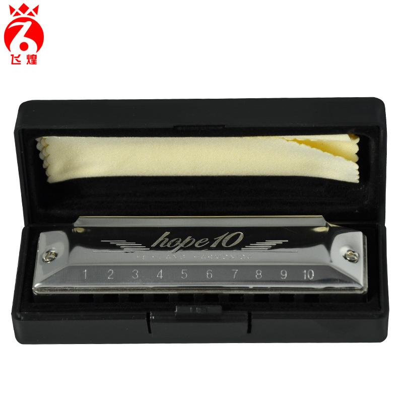 飞煌10孔布鲁斯全音阶C调教自学学礼成人儿童演奏乐器