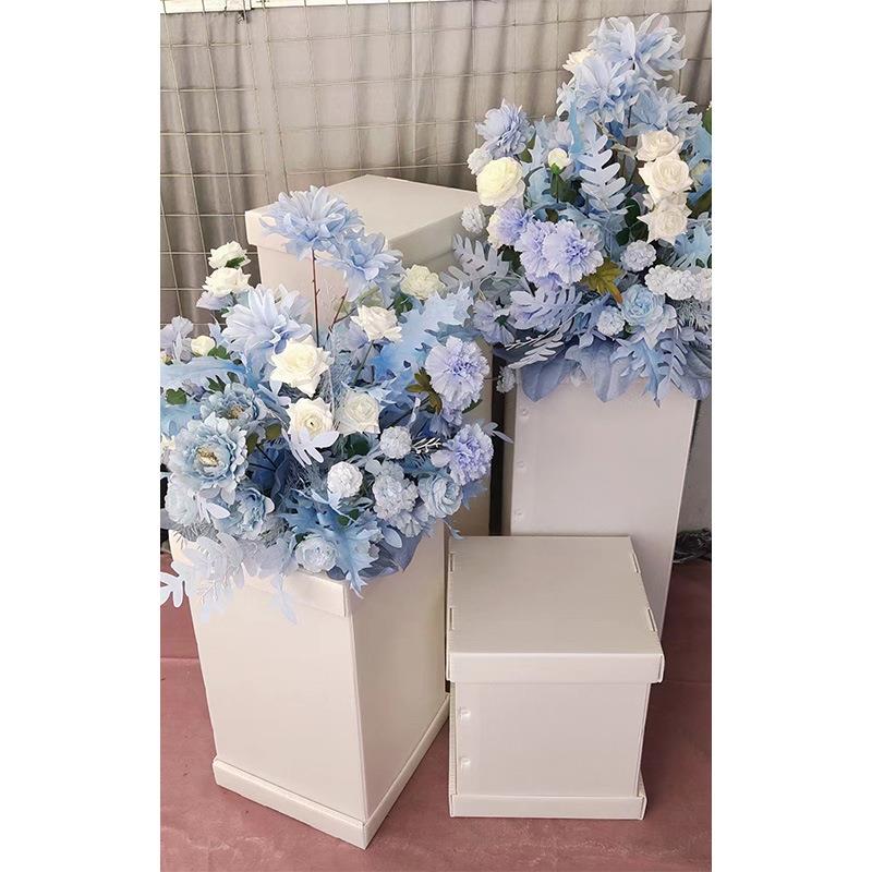 婚庆道具方柱路引甜品台塑料可折叠户外婚礼舞台装饰摆件橱窗布置
