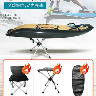 碳纤维电动冲浪板站立高速动力冲浪板喷射电力冲浪专用滑板滑水板