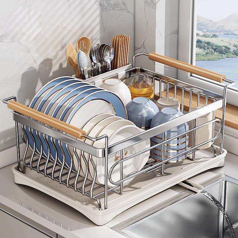 不锈钢碗架沥水架厨房台面置物架水槽碗碟高颜值收纳架碗筷滤水架