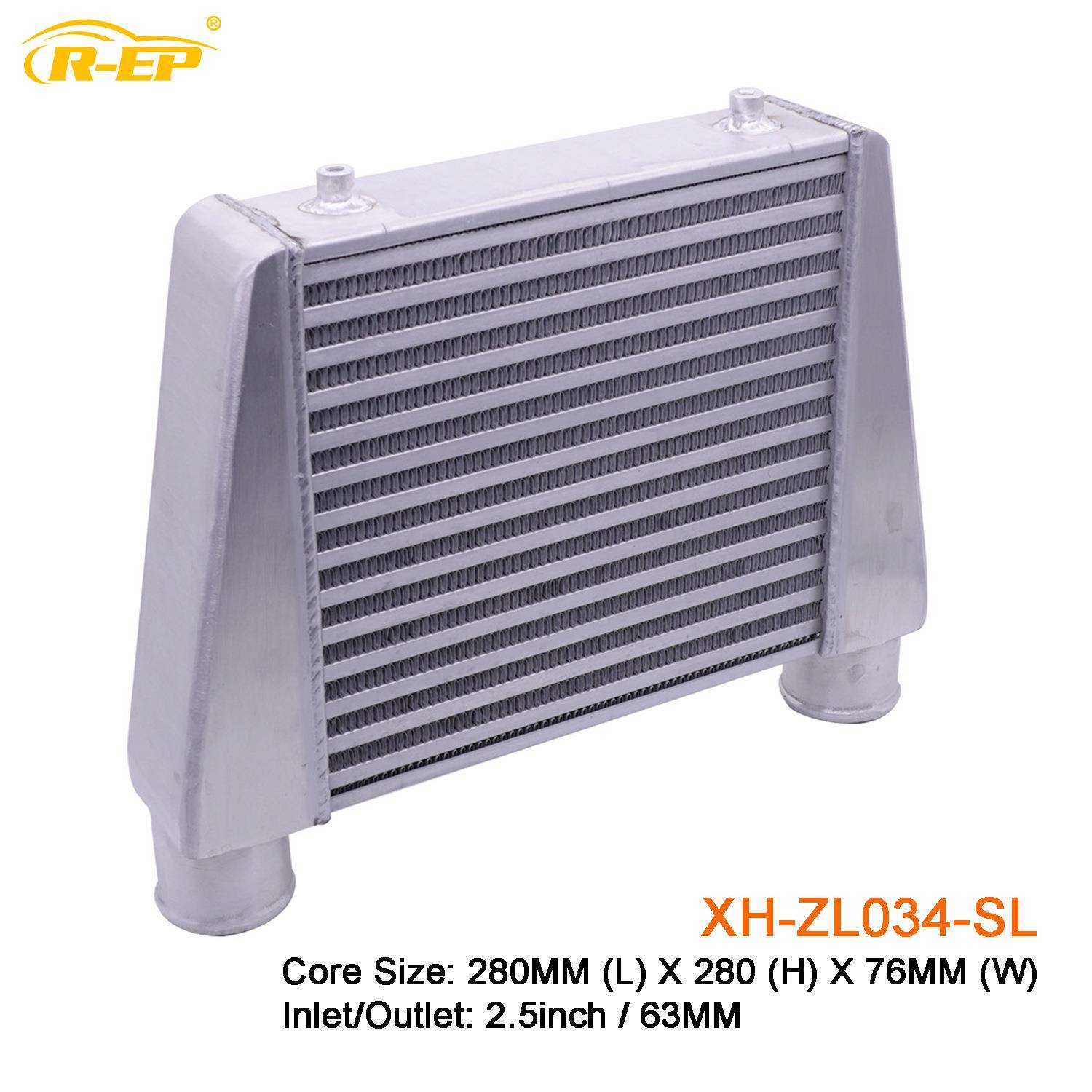 汽车中冷器改装发动机涡轮280x280x76mm铝合金冷却中冷散热器通用