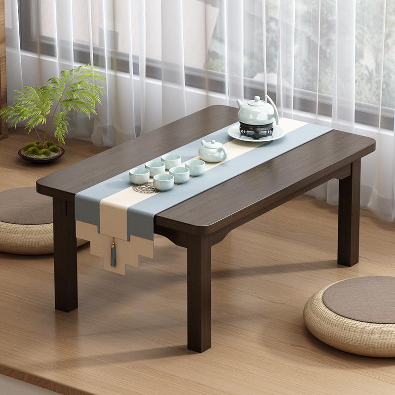 新中式飘窗桌学生写字炕桌地台吃饭家用方桌阳台榻榻米茶桌小茶几