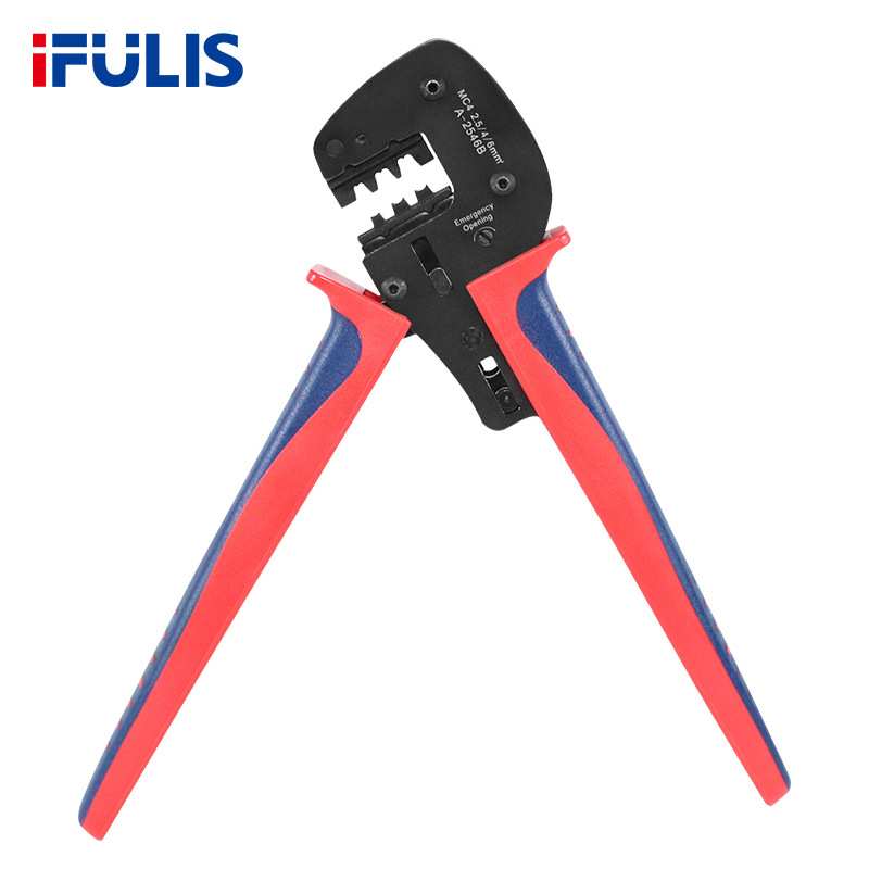 HS-2546B光伏压线钳太阳能工具MC4插头连接器冷压端子压接钳子MC3