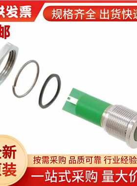 Q16F1CXXG24E APEM 绿色LED面板指示灯, 24V , 16mm安装孔, IP67