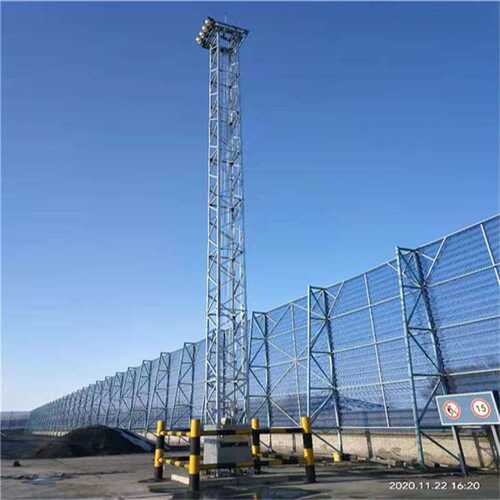投光灯塔单管角钢铁路公路照明灯塔铁塔移动高杆投射塔桁架