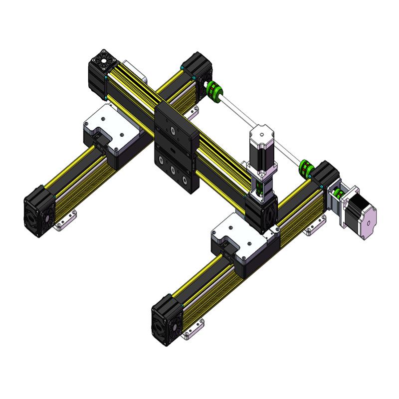 mjunit喷涂XYZ数控三轴 喷漆三维线性模组高速滑台同步带直线导轨