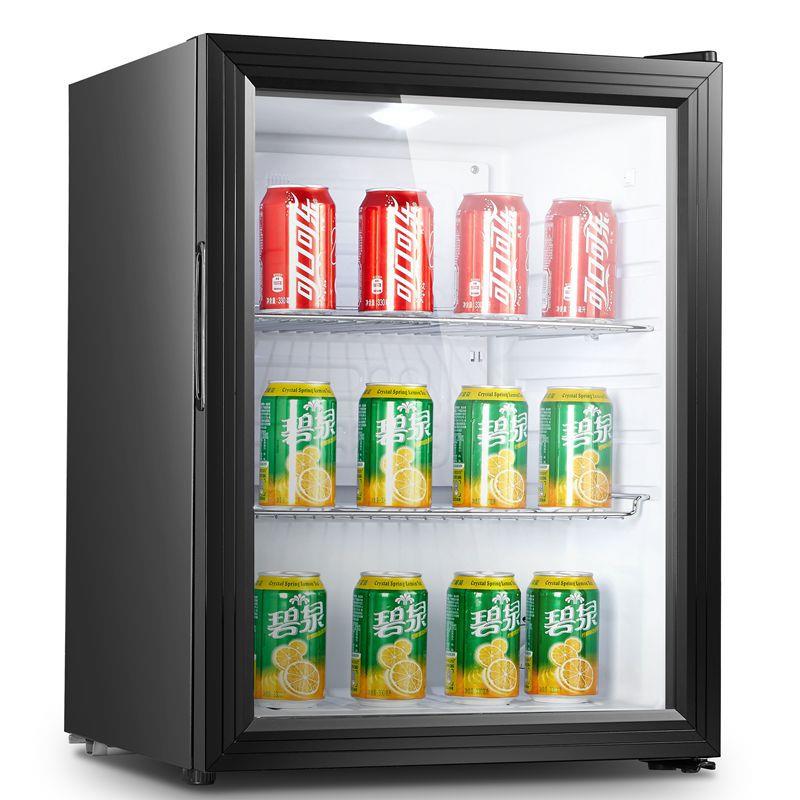 fridge饮料冷藏展示柜冰吧啤酒柜单门冷食品留样柜酒店小型冰箱