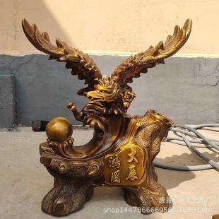 大鹏展翅铜鹰厂2020年新款雄鹰摆件纯铜家居装饰老鹰摆件