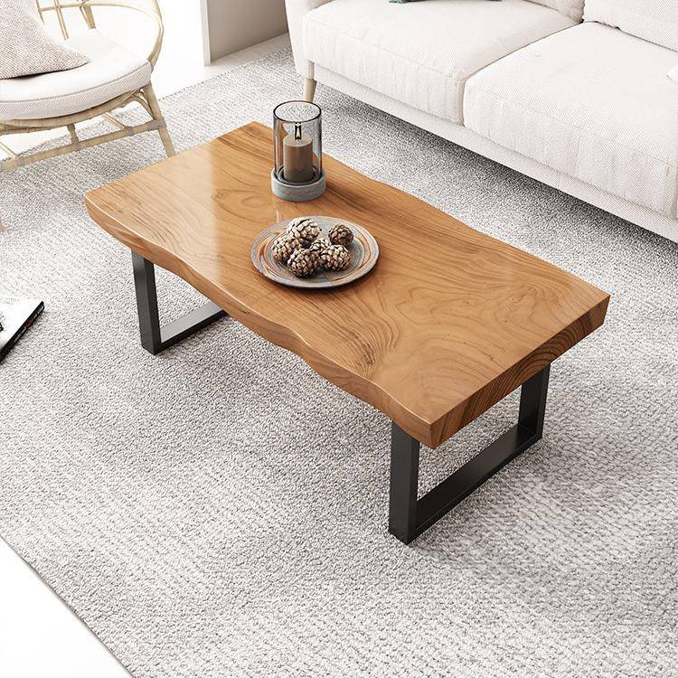 【折扣价】茶几客厅可吃饭长方形大板实木茶桌家用小户型60cm高茶