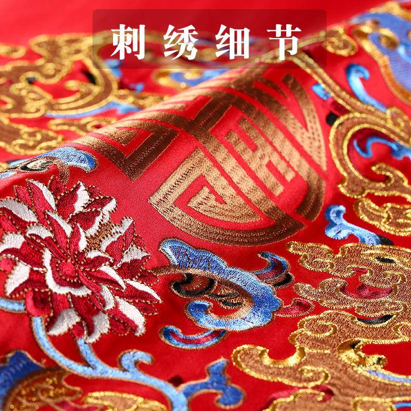 【折扣价】红色桌布结婚新中式客厅茶几盖布高档喜庆茶台布装饰垫