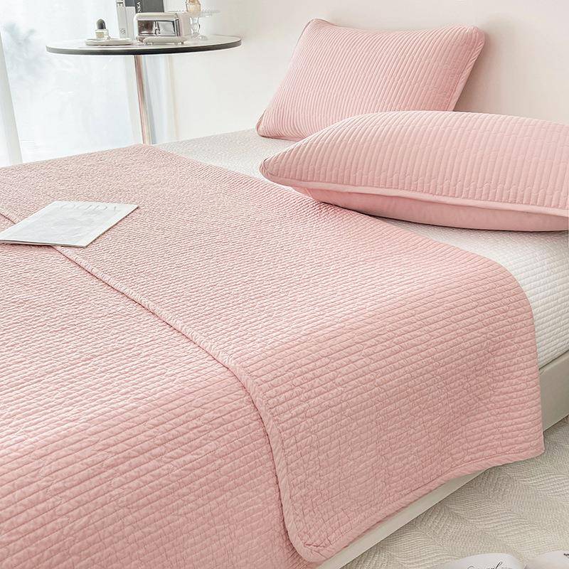 【折扣价】新款双面纯棉床盖单件夹棉绗缝全棉榻榻米床单三件套加